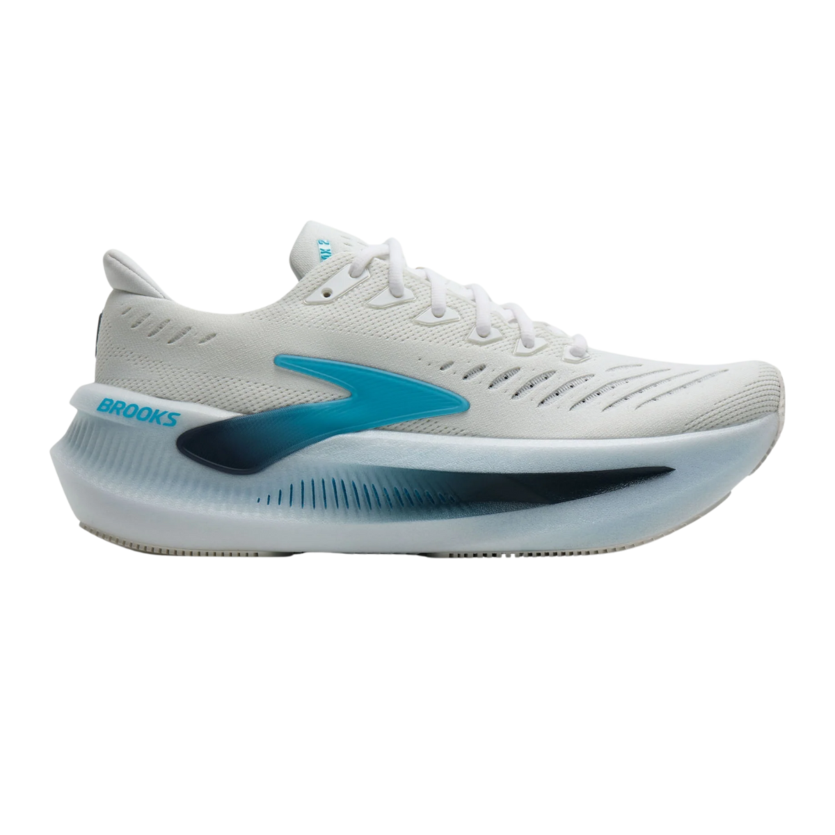 BROOKS Glycerin Max 2 Mens FOOTWEAR - Mens Neutral Cushioned WHITE/BLUE/SPELLBOUND