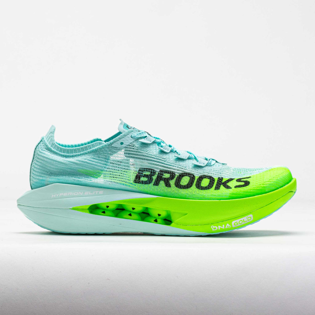 BROOKS Hyperion Elite 5 Unisex FOOTWEAR - Unisex Carbon Plate LIMPET/BLACK/GREEN GECKO