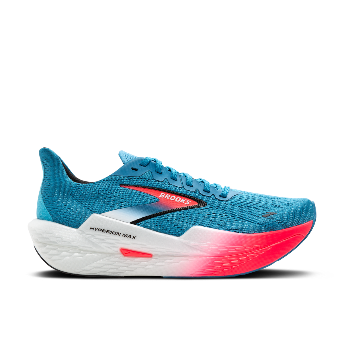 BROOKS Hyperion Max 2 Mens FOOTWEAR - Mens Neutral Cushioned CRYSTAL SEAS/DIVA PINK/BLACK
