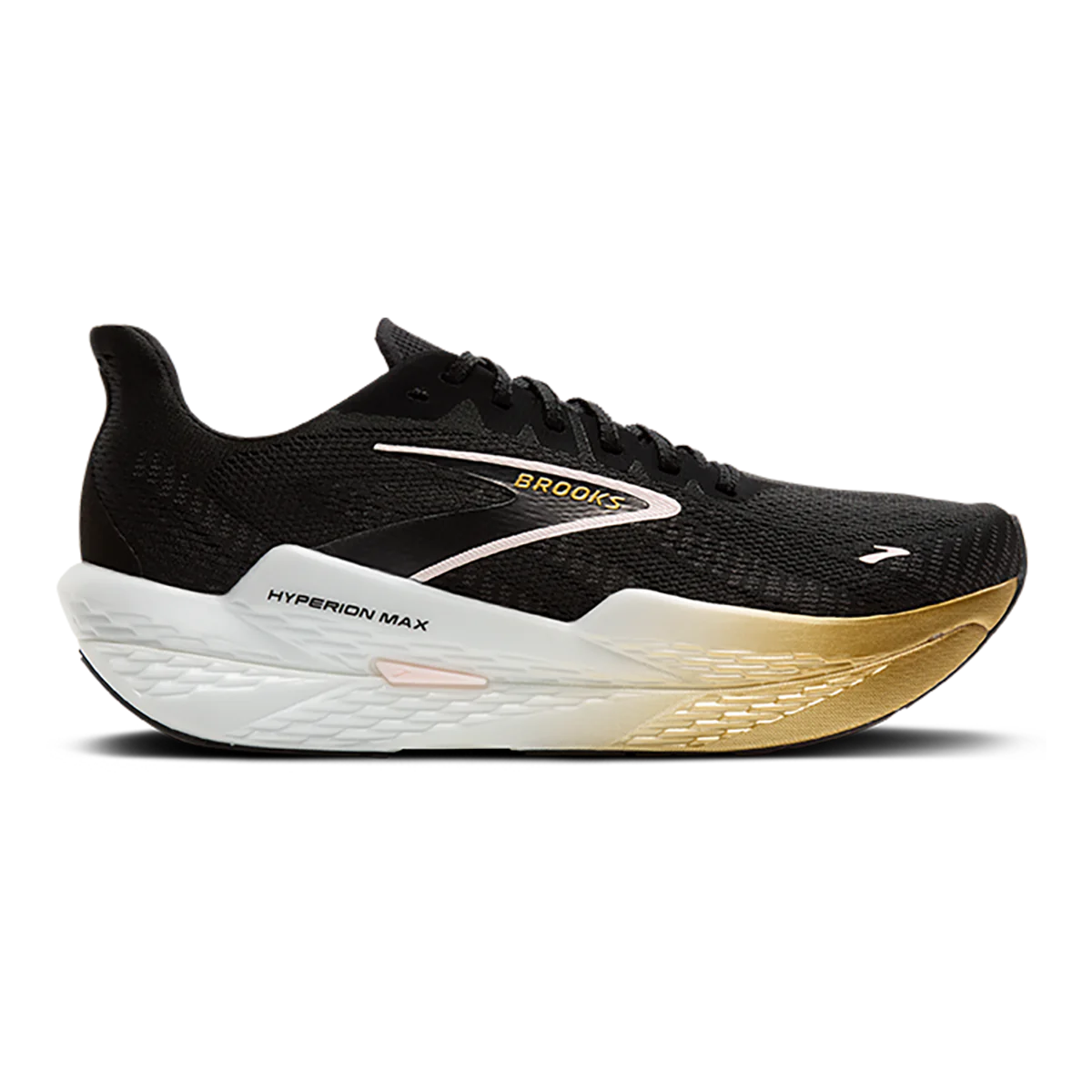 BROOKS Hyperion Max 2 Womens FOOTWEAR - Womens Neutral Cushioned BLACK/GOLD/PINK