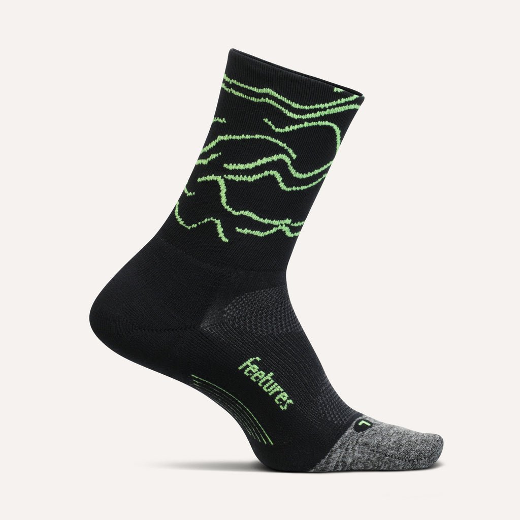 FEETURES Elite Light Cushion Mini Crew GEAR - Socks ROUGE BLACK