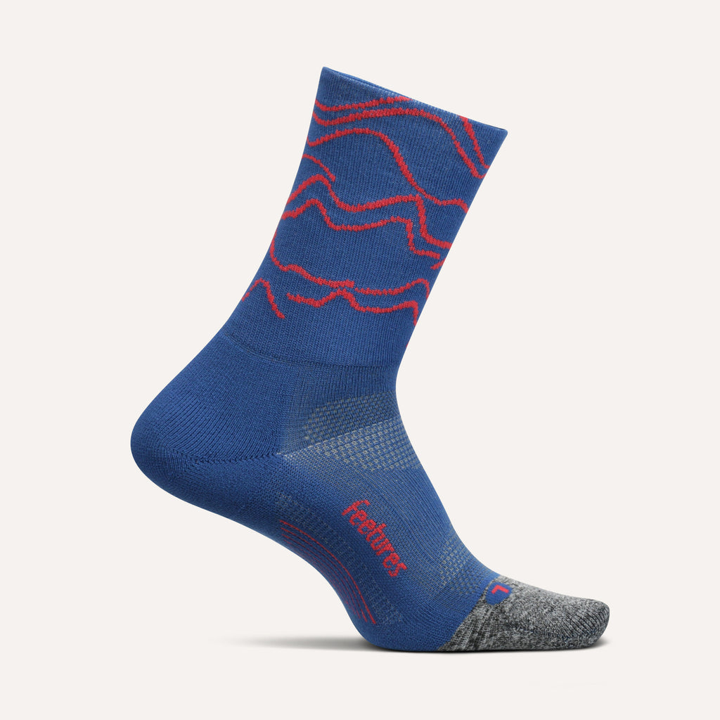FEETURES Elite Light Cushion Mini Crew GEAR - Socks ROUGE BLUE