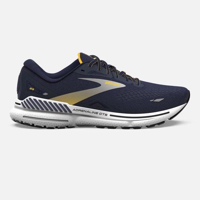BROOKS Adrenaline GTS 23 Mens FOOTWEAR - Mens Stability NAVY/SAFFRON/WHITE