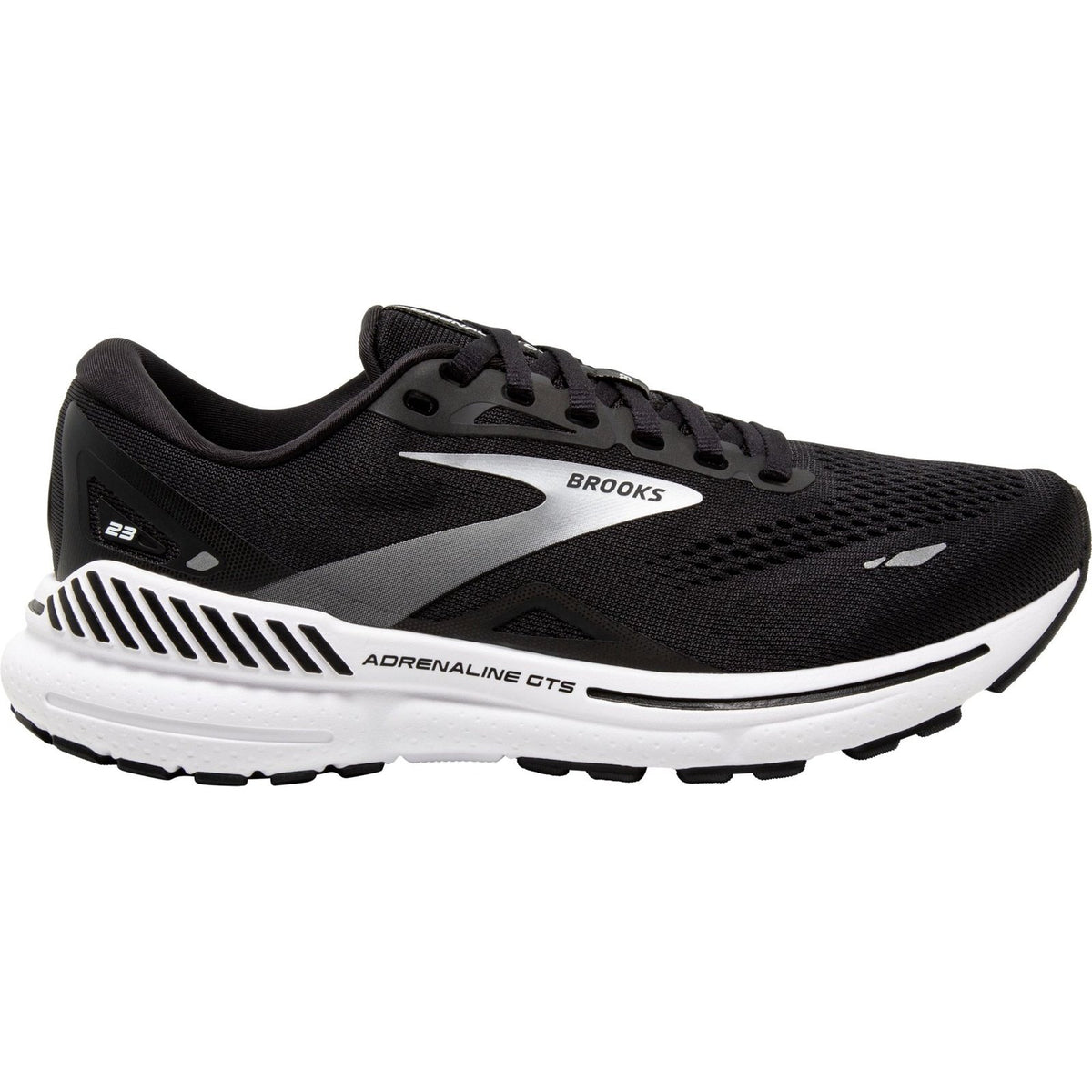 Brooks Adrenaline GTS 23 Womens FOOTWEAR - Womens Stability BLACK/WHITE/SILVER
