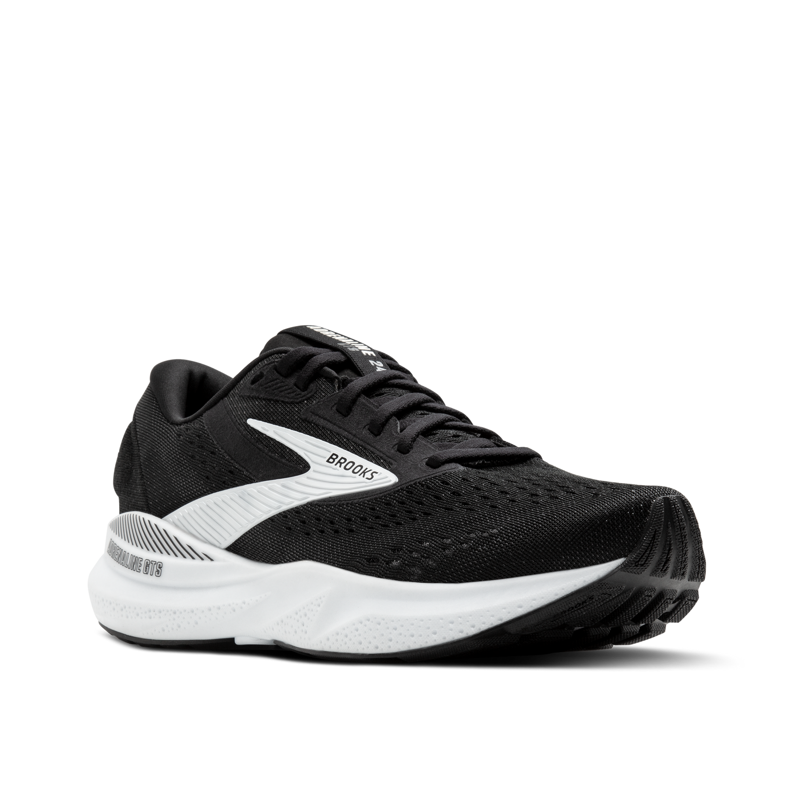 BROOKS Adrenaline GTS 24 Wide Mens FOOTWEAR - Mens Stability BLACK/WHITE