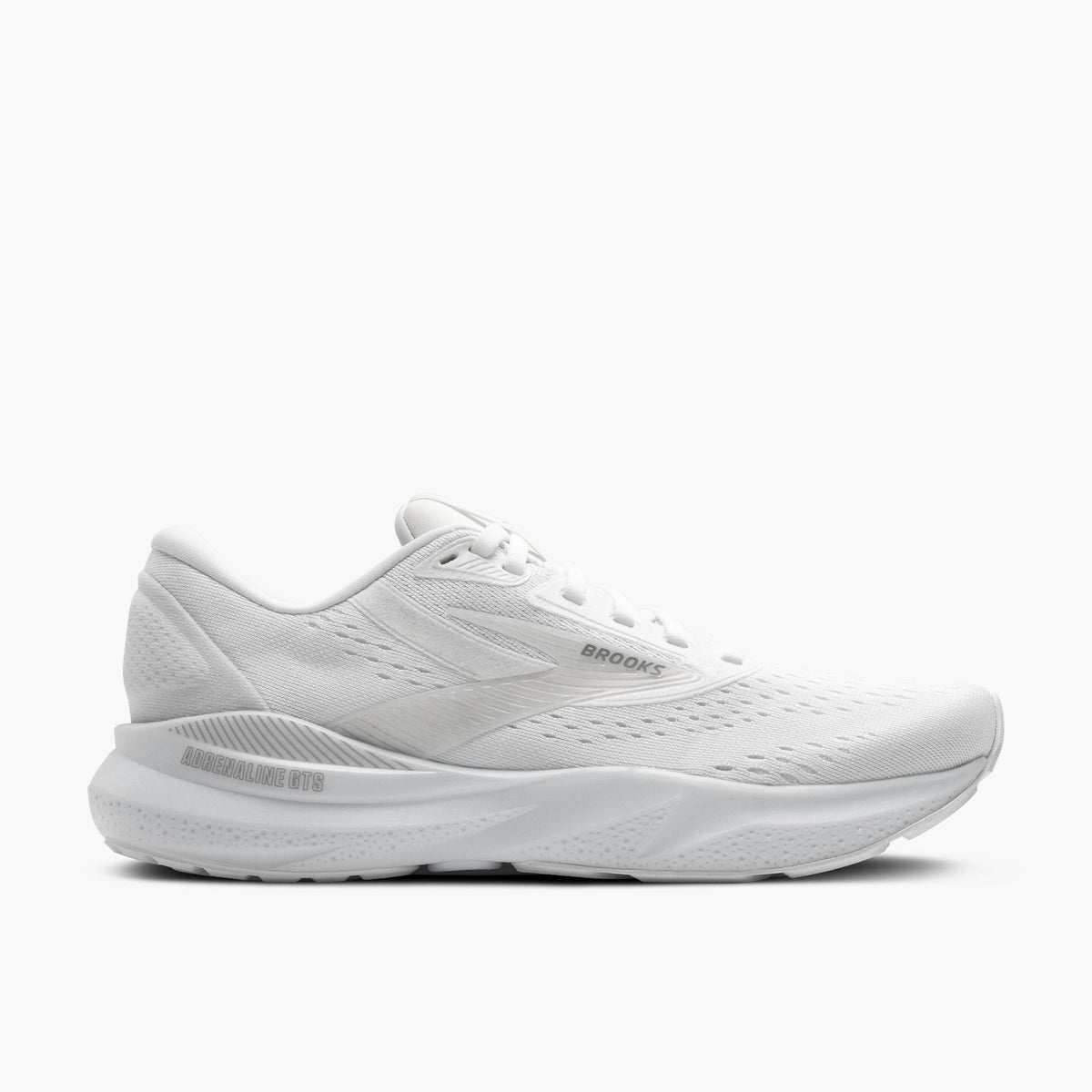 BROOKS Adrenaline GTS 24 Wide Womens FOOTWEAR - Womens Stability WHITE/OYSTER/ALLOY