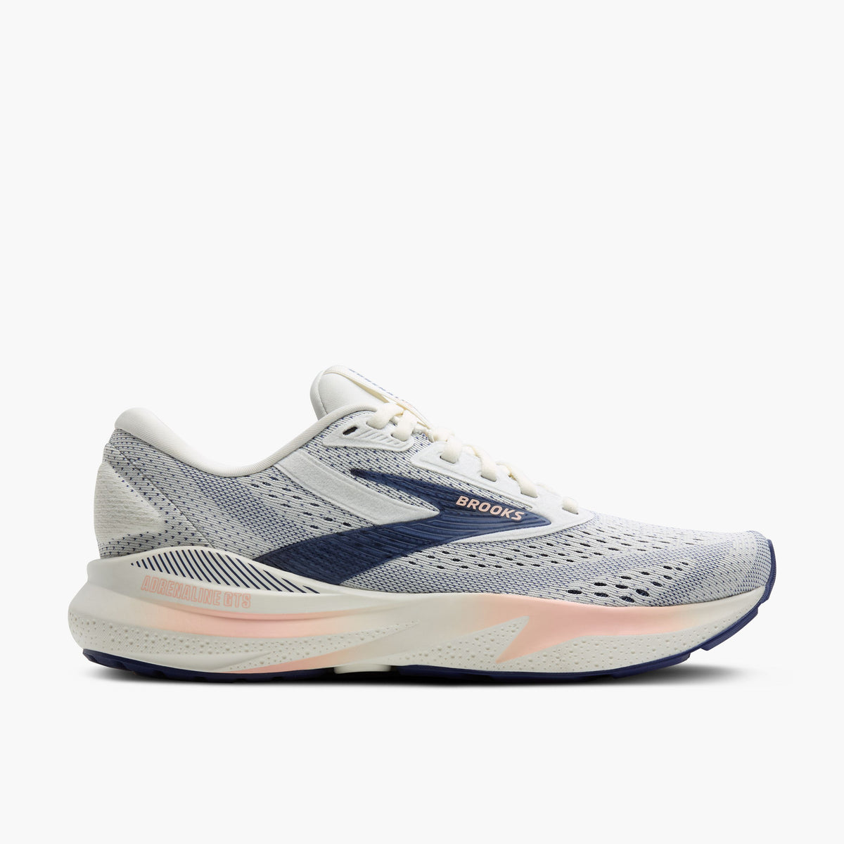 Brooks Adrenaline GTS 24 Womens FOOTWEAR - Womens Stability GREY/BLUE RIBBON/PEACH