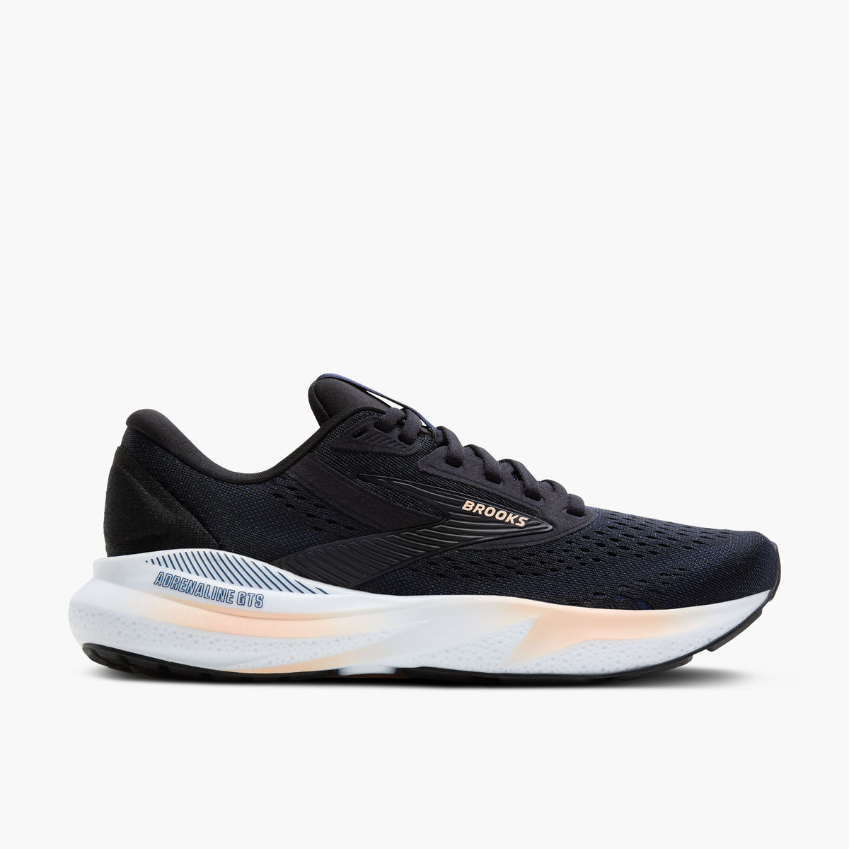 BROOKS Adrenaline GTS 24 Womens FOOTWEAR - Womens Stability BLACK/PEACH/PEACOAT