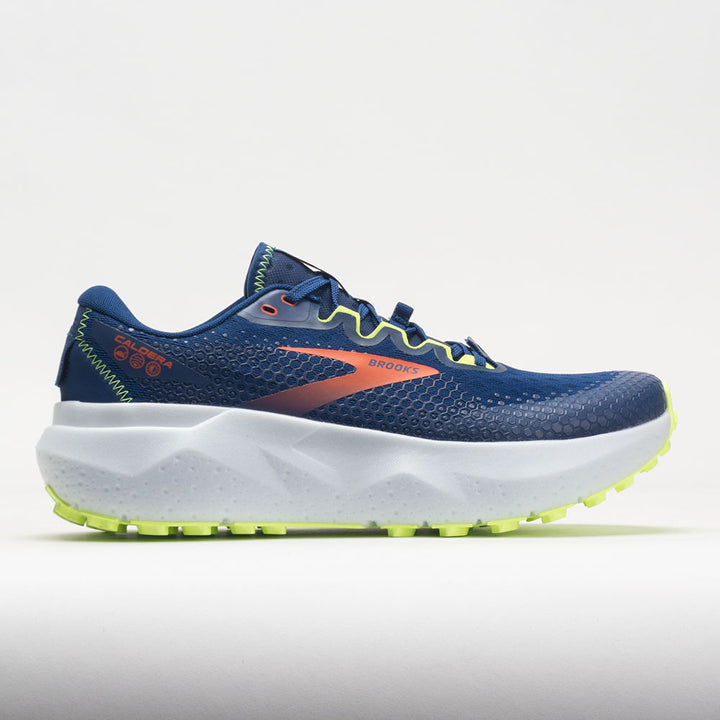 Brooks Caldera 6 Mens FOOTWEAR - Mens Trail NAVY/FIRECRACKER/SHARP GREEN