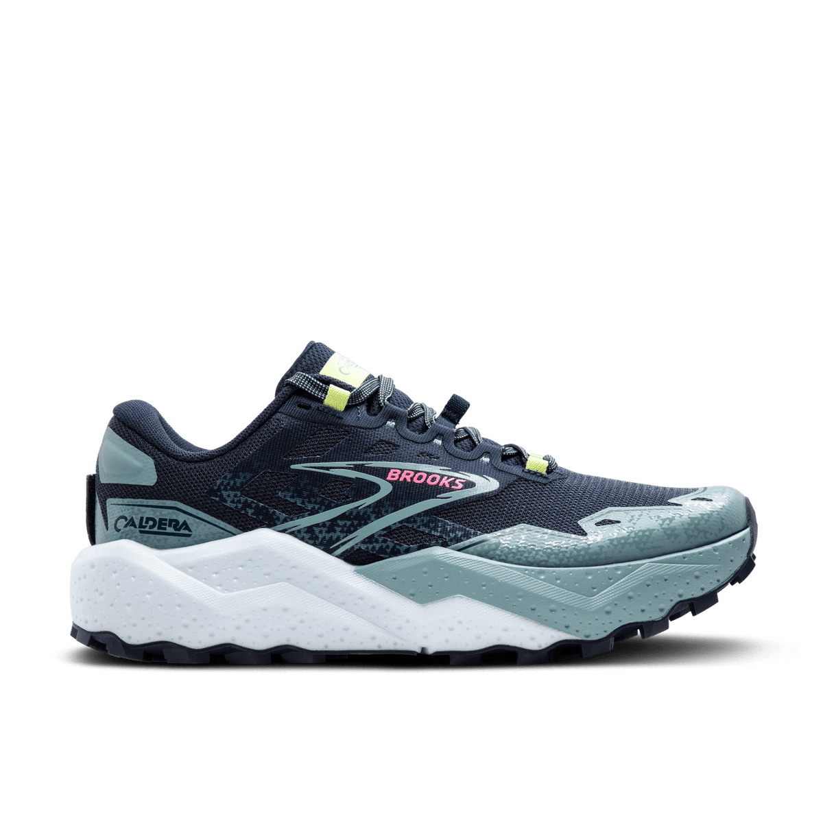 BROOKS Caldera 7 Womens FOOTWEAR - Womens Trail PEACOAT / CITADEL / SUNNY LIME
