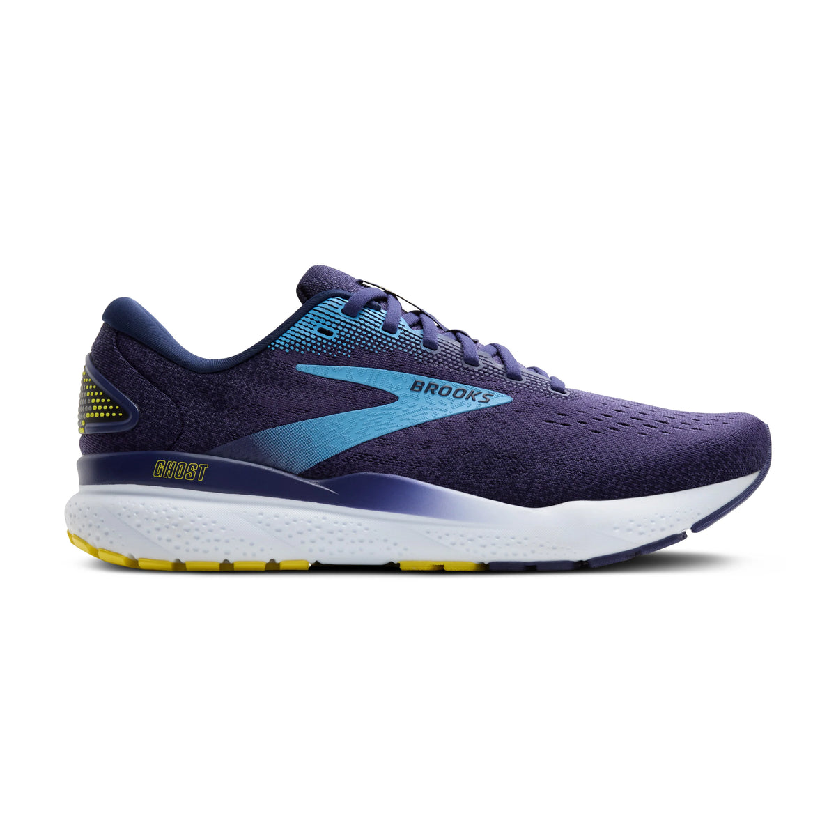 Brooks Ghost 16 Mens FOOTWEAR - Mens Neutral BLUE/BONNIE BLUE/YELLOW