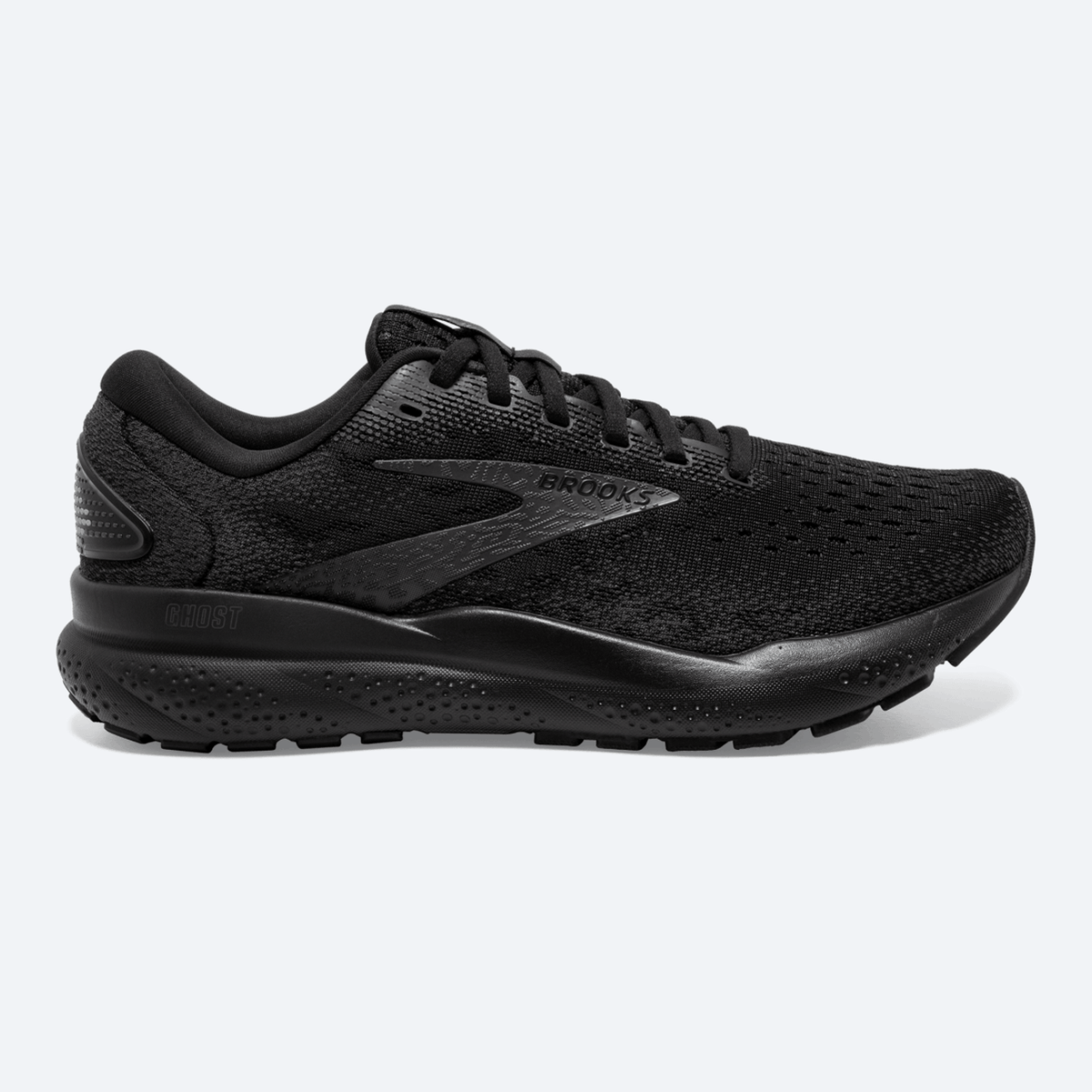 Brooks Ghost 16 Mens FOOTWEAR - Mens Neutral BLACK/BLACK/EBONY