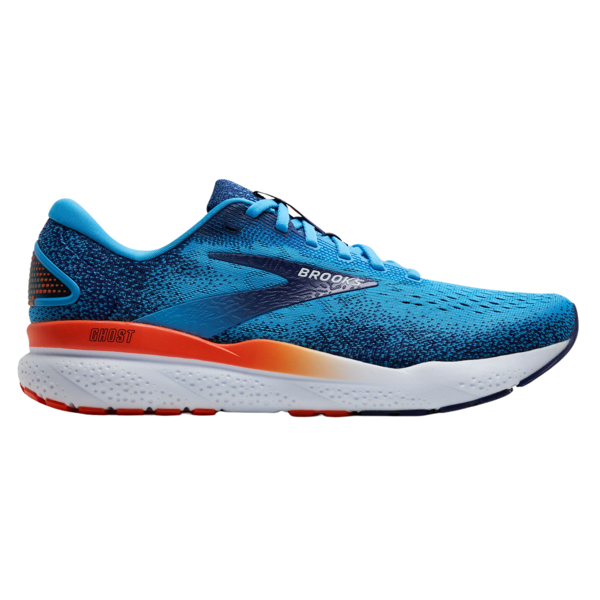 Brooks Ghost 16 Mens FOOTWEAR - Mens Neutral BONNIE BLUE/BLUE RIBBON/ORANGE