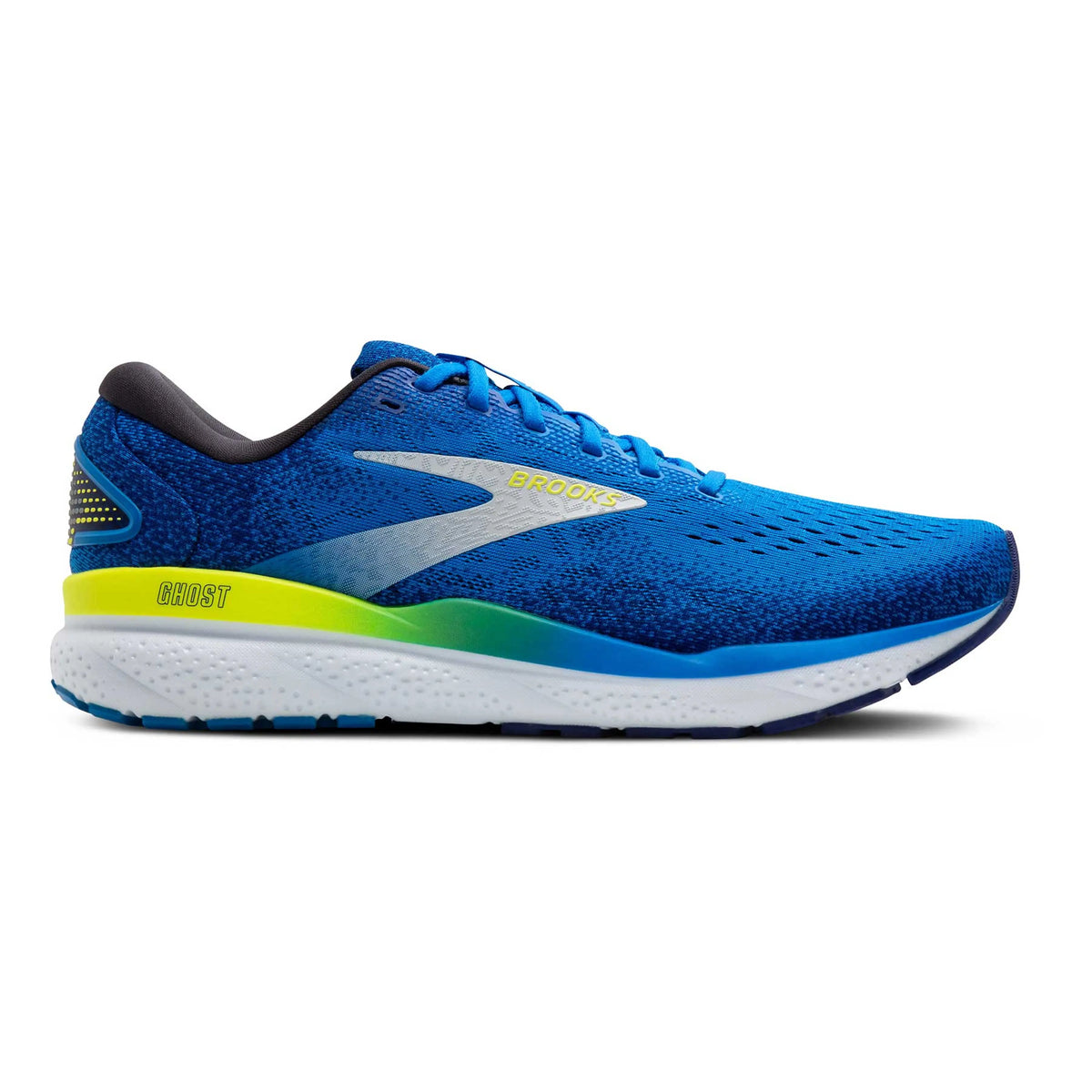 BROOKS Ghost 16 Mens FOOTWEAR - Mens Neutral ELECTRIC BLUE/NAVY/LEMON