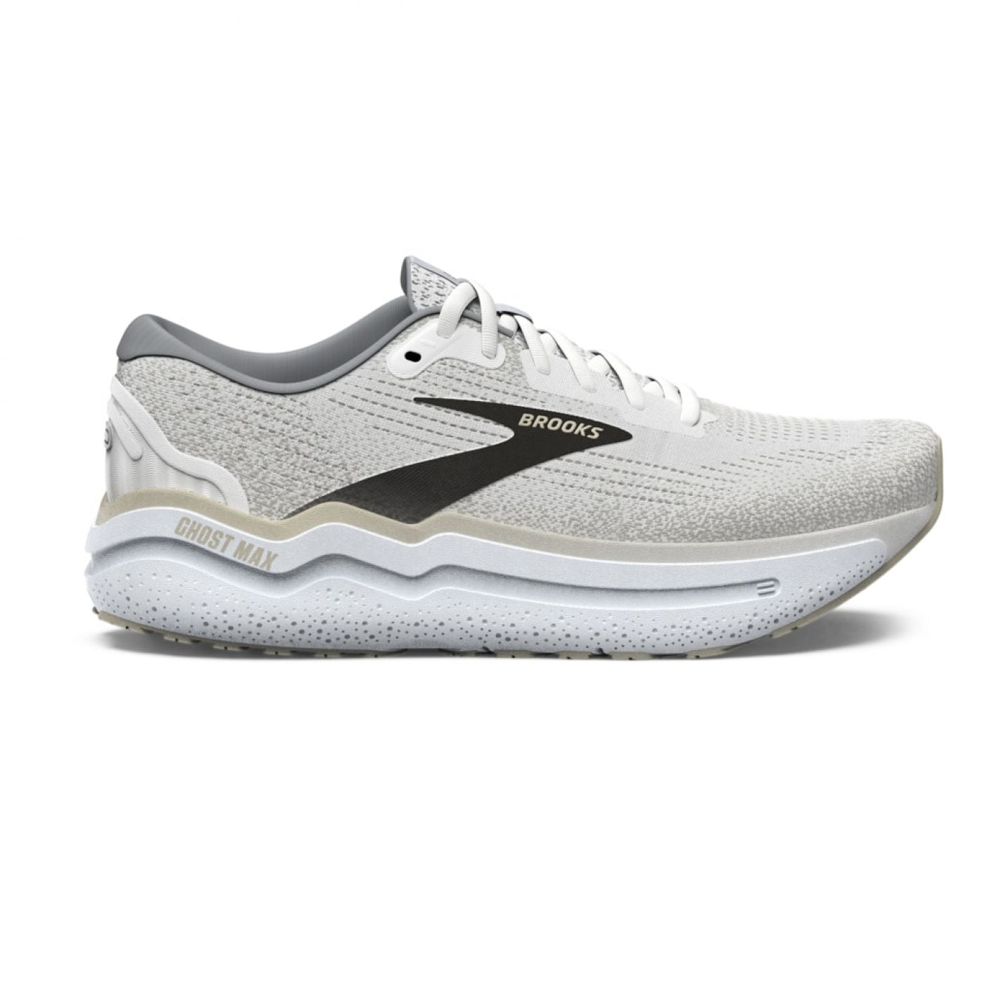 BROOKS Ghost Max 2 Mens FOOTWEAR - Mens Neutral Cushioned WHITE / PELICAN / OYSTER