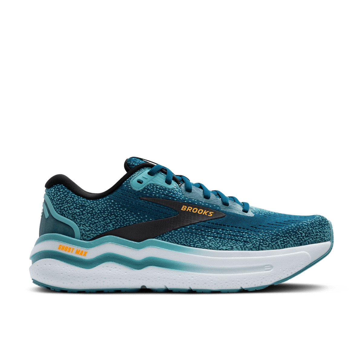 BROOKS Ghost Max 2 Mens FOOTWEAR - Mens Neutral Cushioned MOROCCAN BLUE / AQUA / ORANGE POP