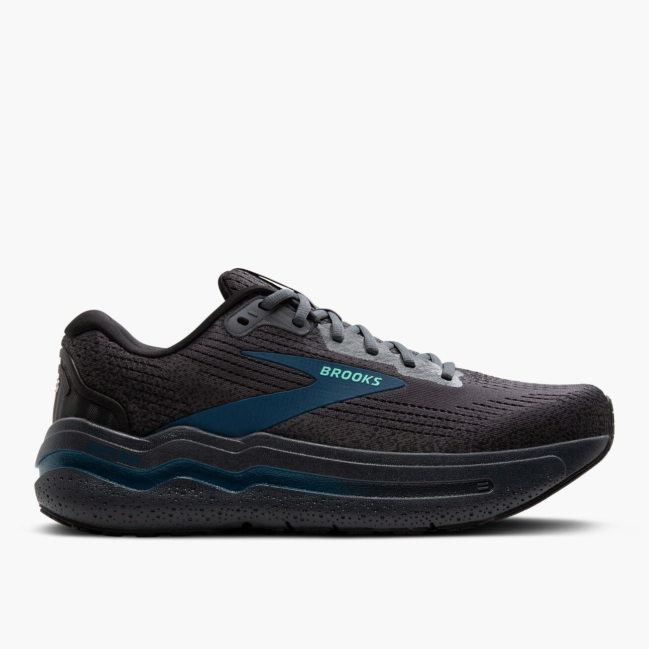 BROOKS Ghost Max 2 Wide Mens FOOTWEAR - Mens Neutral Cushioned EBONY/COCKATOO / BLUE SAPPHIRE