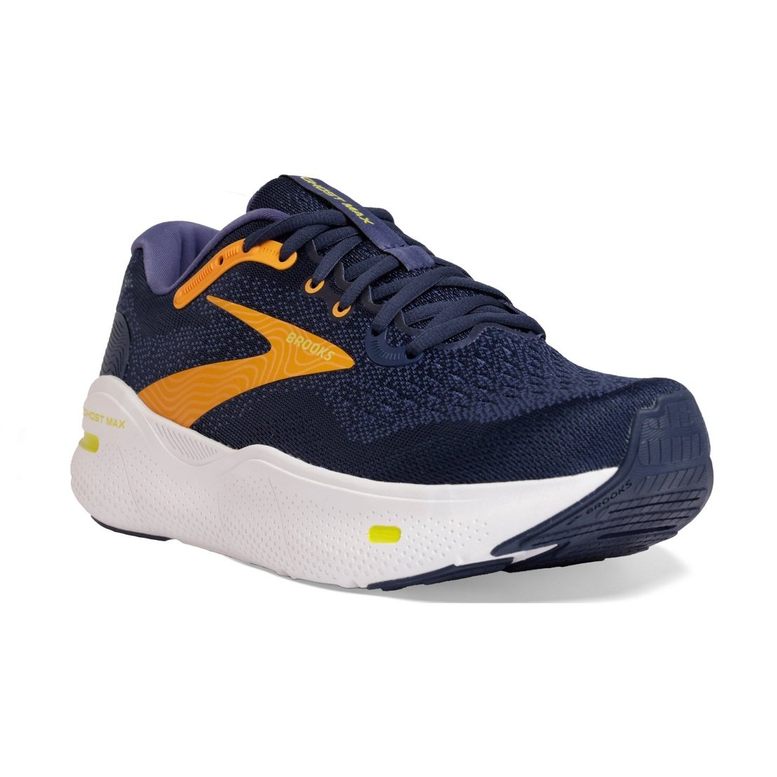 BROOKS Ghost Max Mens FOOTWEAR - Mens Neutral Cushioned CROWN BLUE/BLACK IRIS/MARIGOLD