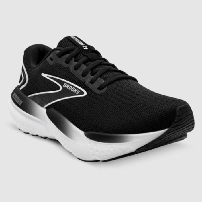 BROOKS Glycerin 21 Wide (D) Women's FOOTWEAR - Womens Neutral Cushioned BLACK/GREY/WHITE