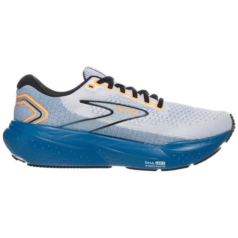 BROOKS Glycerin 21 Mens FOOTWEAR - Mens Neutral Cushioned WHITE/SAPPHIRE/ORANGE
