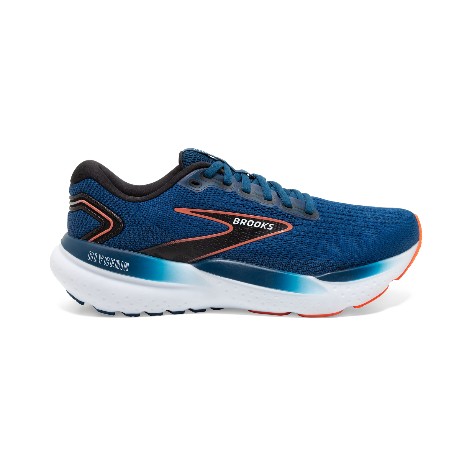 BROOKS Glycerin 21 Men's FOOTWEAR - Mens Neutral Cushioned BLUE OPAL/BLACK/NASTURTIUM