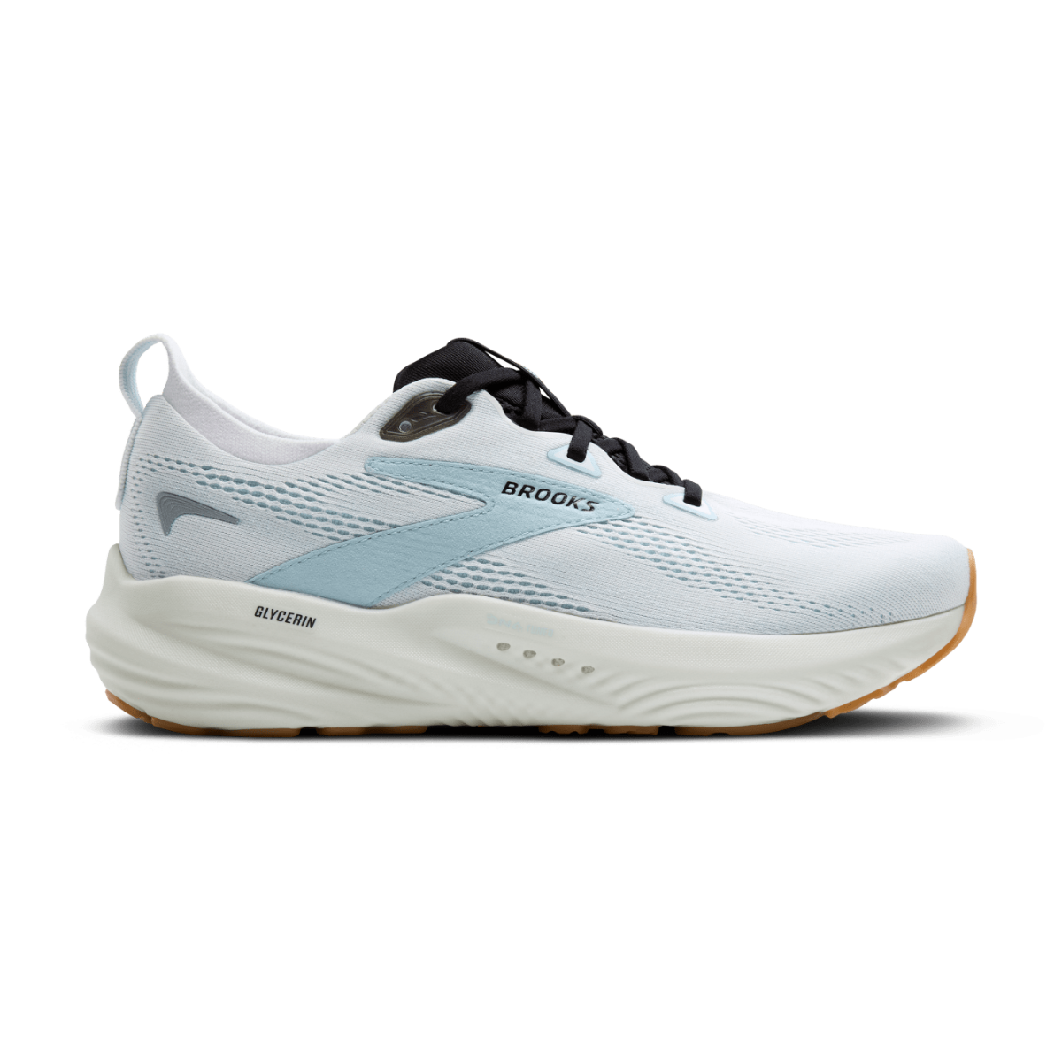 BROOKS Glycerin 22 Mens FOOTWEAR - Mens Neutral Cushioned BRIGHT WHITE/WINTER SKY/BLACK