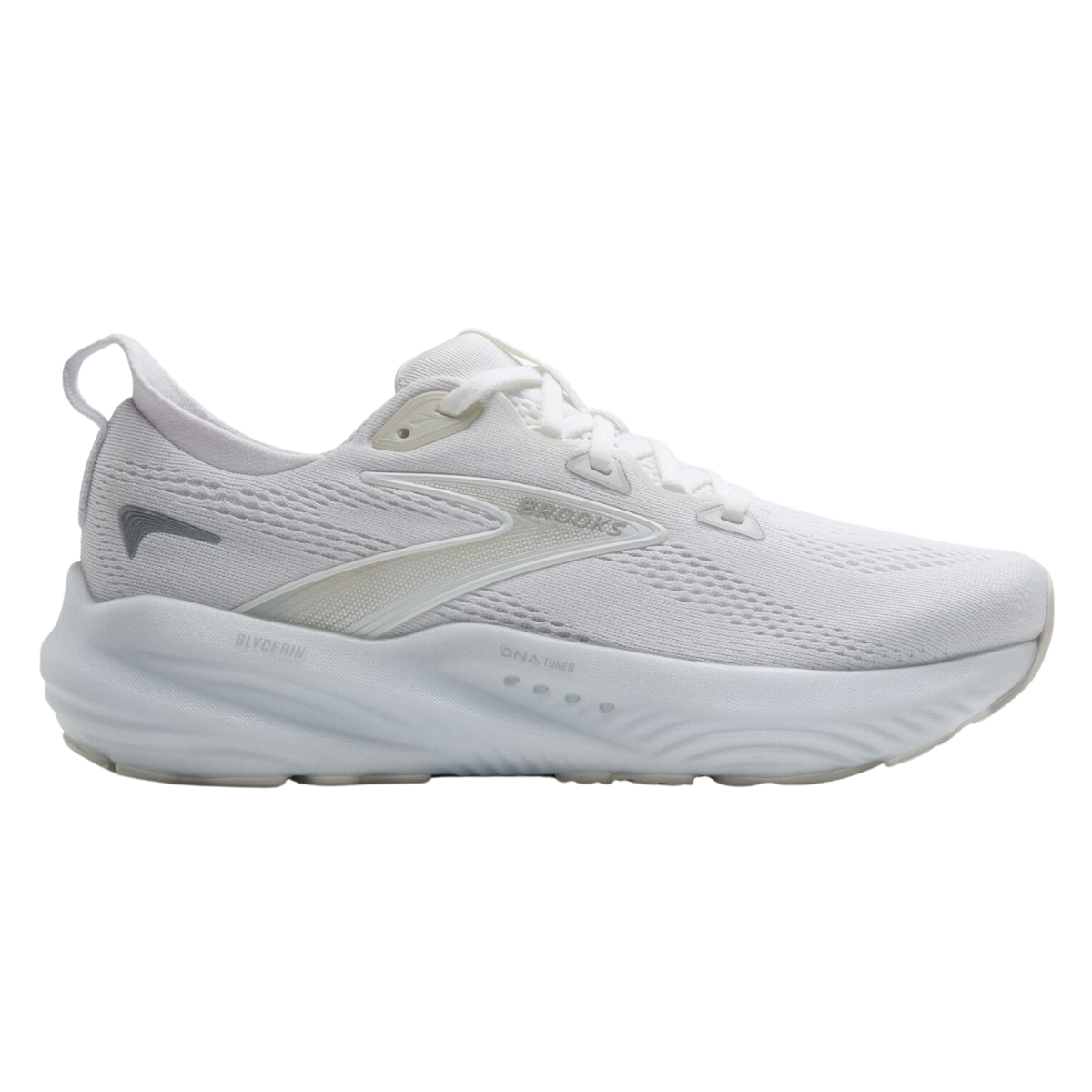 BROOKS Glycerin 22 Womens FOOTWEAR - Womens Neutral Cushioned WHITE/WHITE/GREY