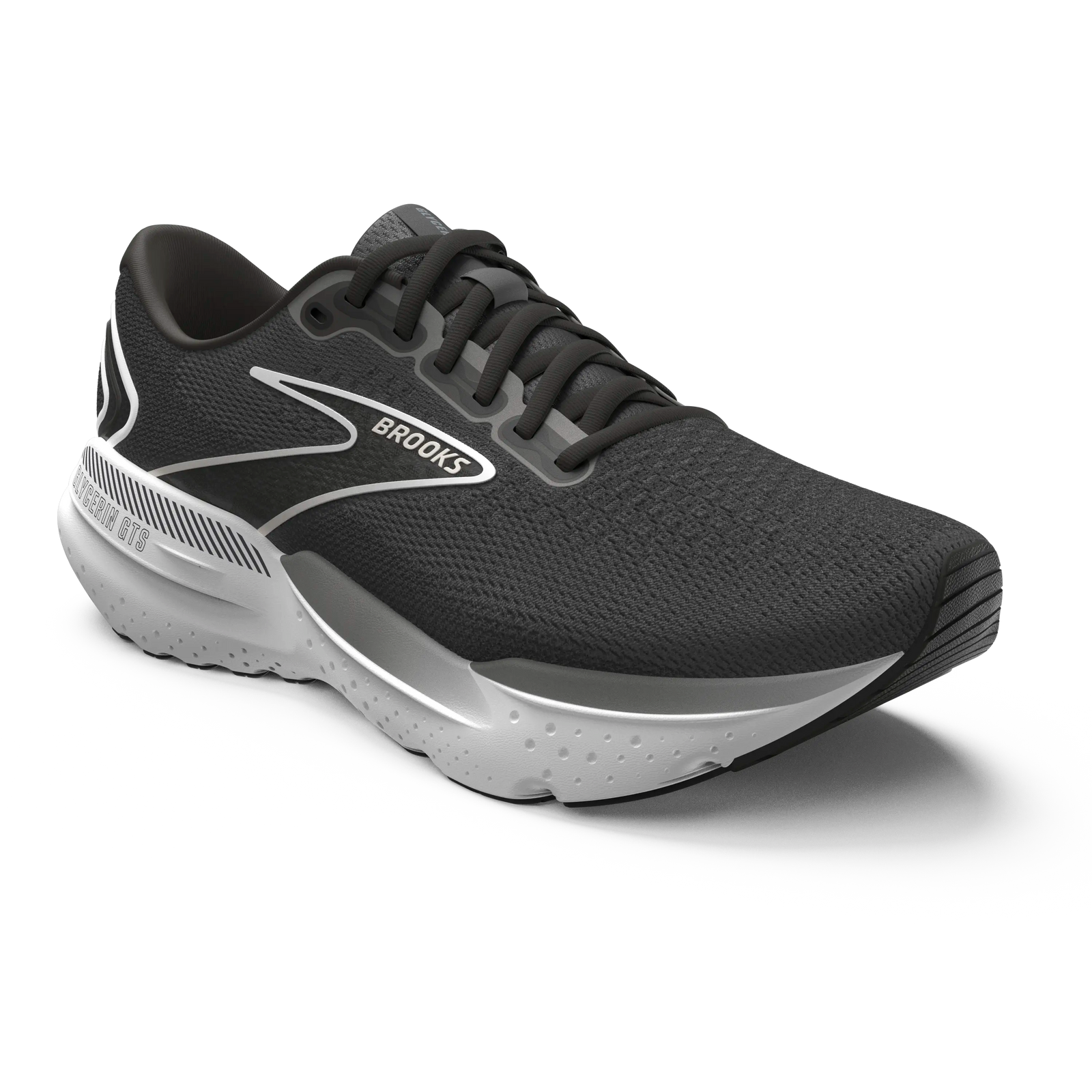 BROOKS Glycerin GTS 21 D Wide Womens FOOTWEAR - Womens Stability Cushioned BLACK/GREY/WHITE