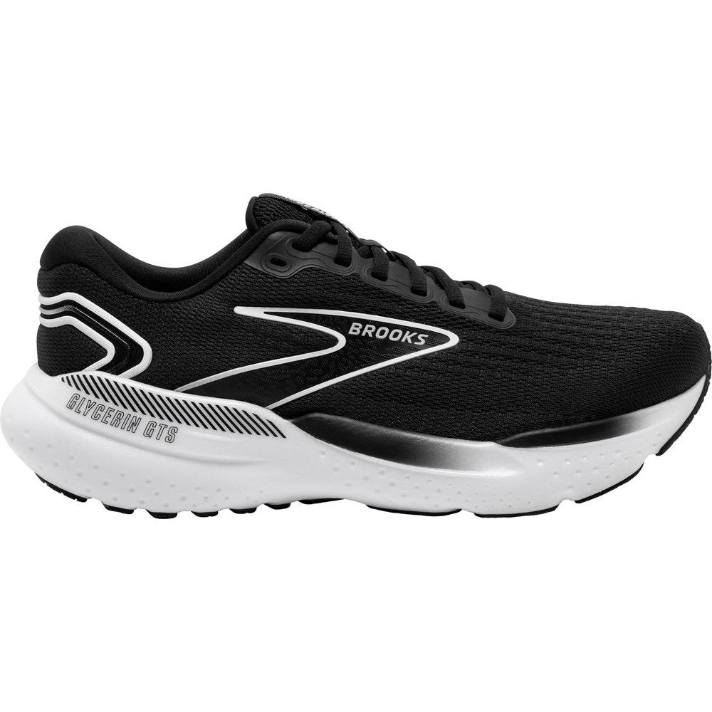 BROOKS Glycerin GTS 21 Womens FOOTWEAR - Womens Stability Cushioned BLACK/GREY/WHITE