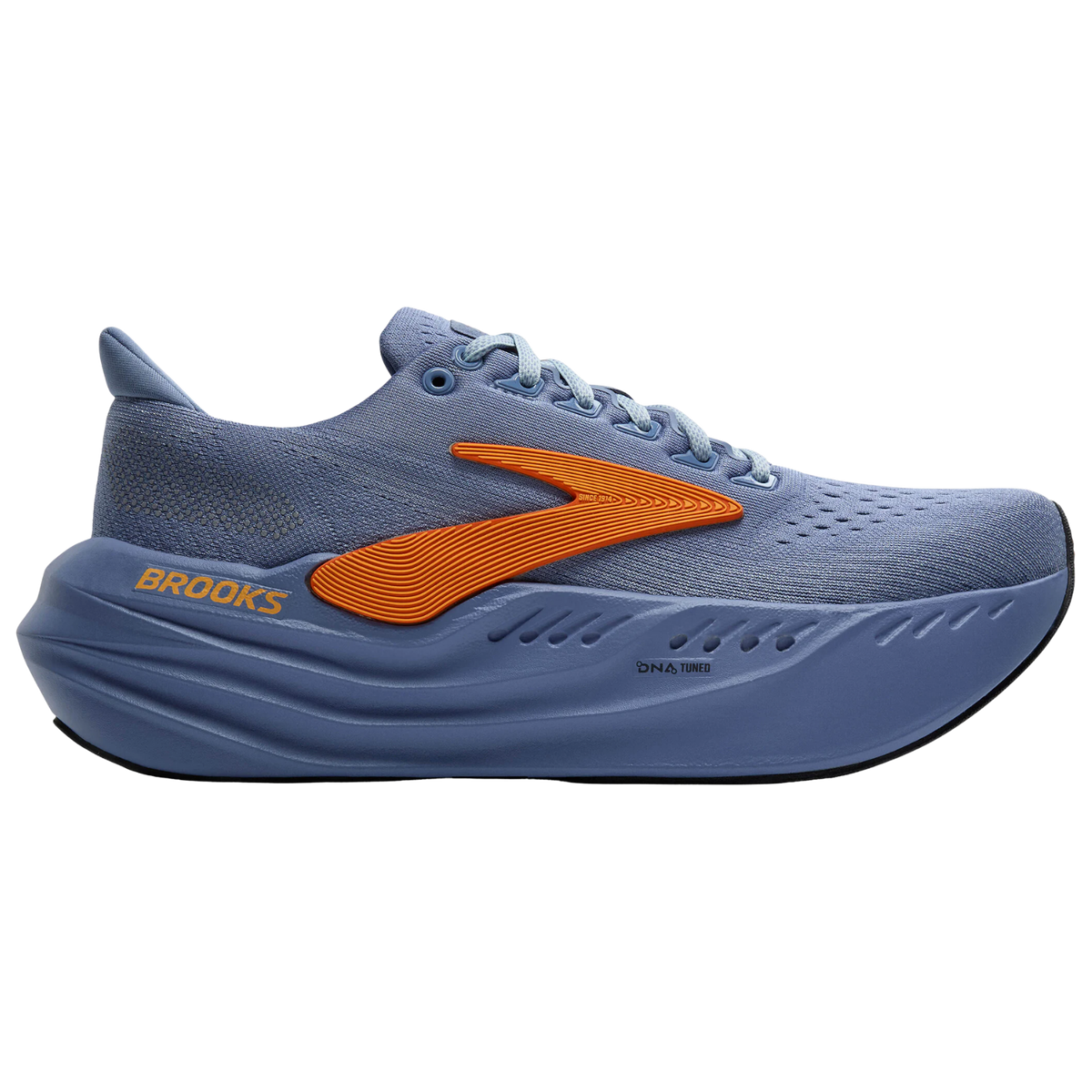 BROOKS Glycerin Max Mens FOOTWEAR - Mens Neutral Cushioned COUNTRY BLUE/SKY/ORANGE