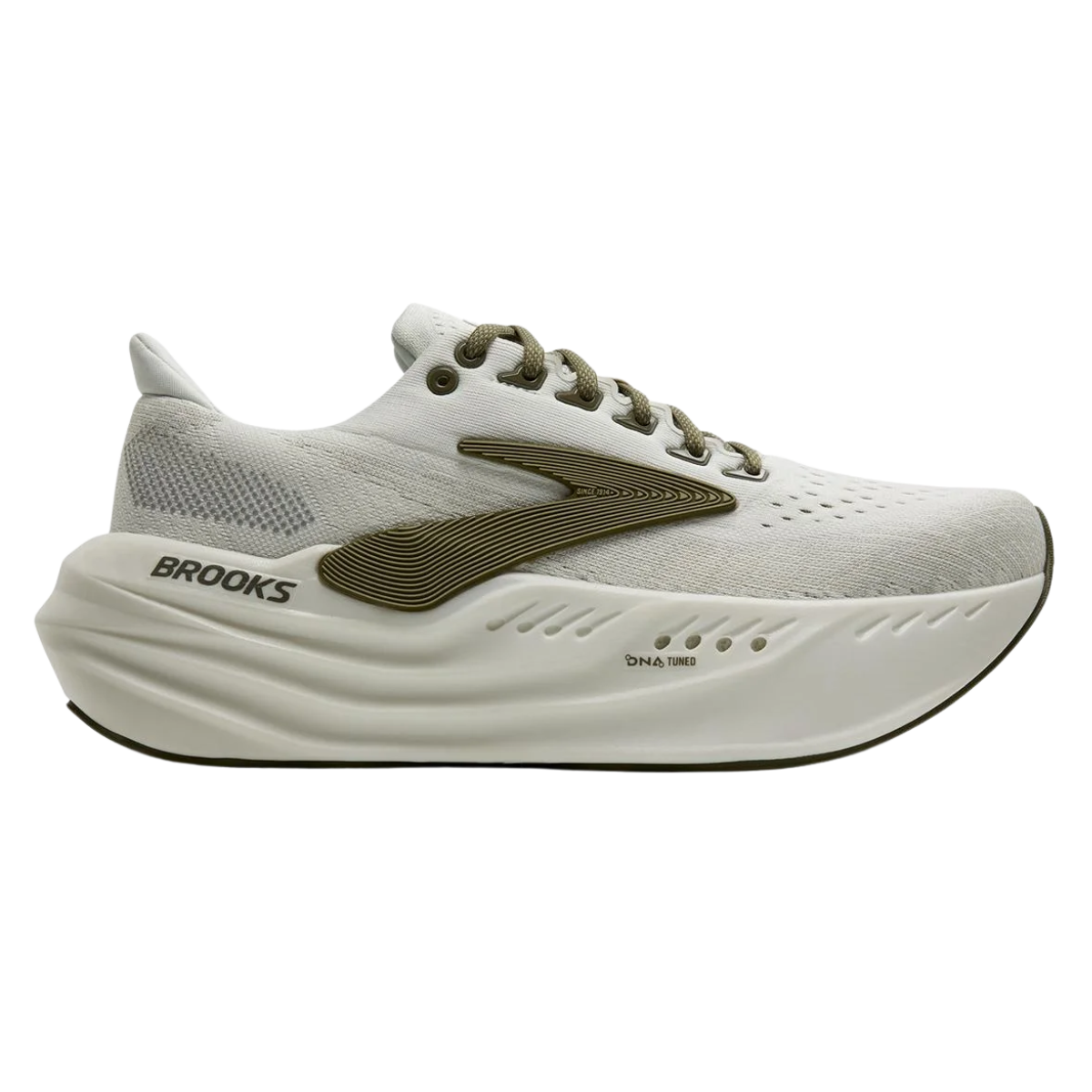 BROOKS Glycerin Max Mens FOOTWEAR - Mens Neutral Cushioned GREY/DUSTY OLIVE/TEA