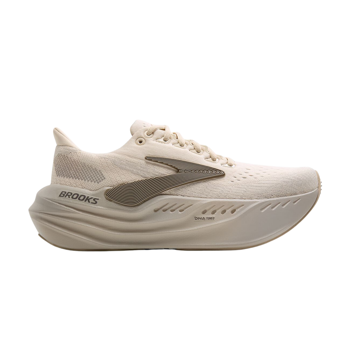 BROOKS Glycerin Max Womens FOOTWEAR - Womens Neutral Cushioned ALMOND PEACH/LONDON FOG/WHITE