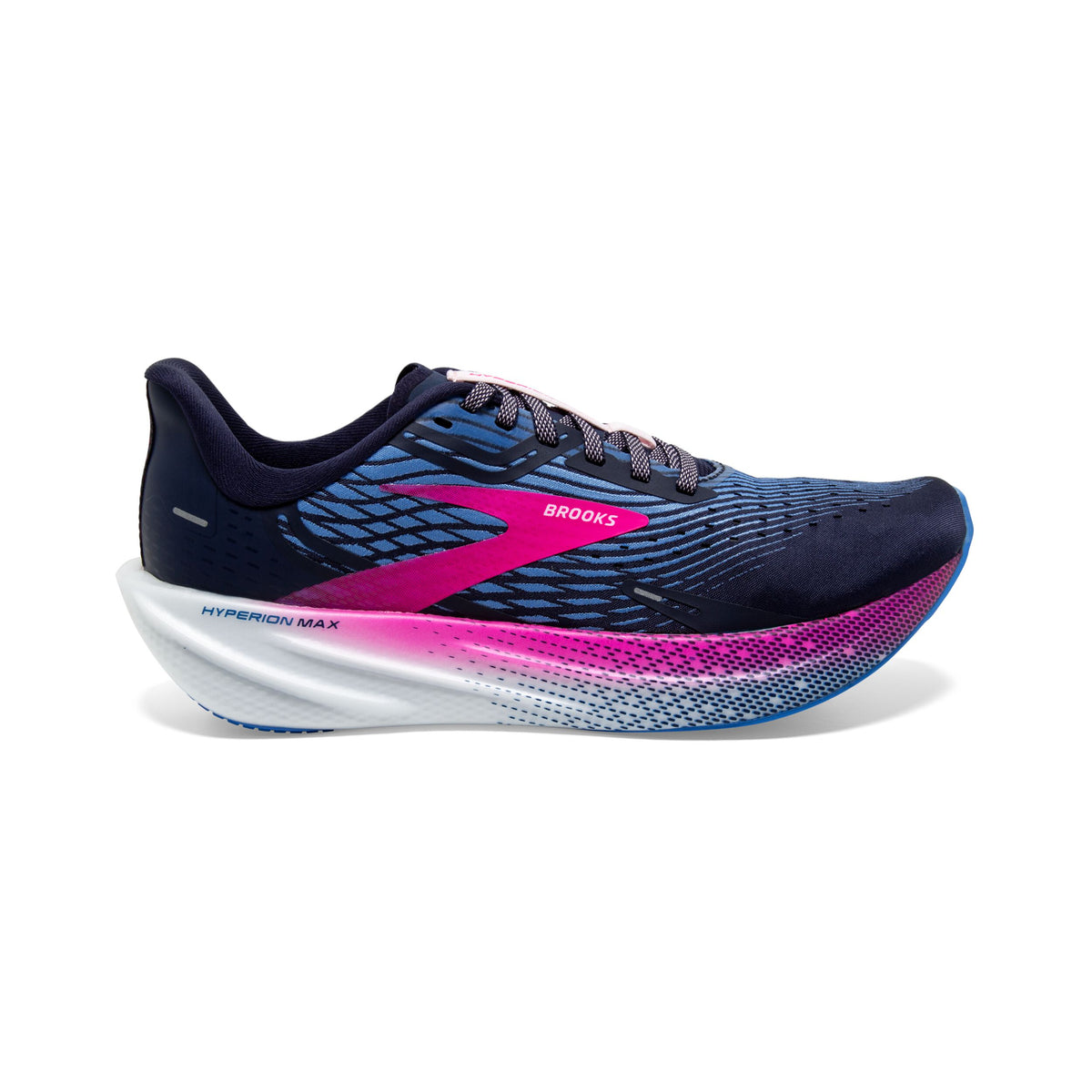 BROOKS Hyperion Max Womens FOOTWEAR - Womens Lightweight PEACOAT/MARINA BLUE/PINK GLO