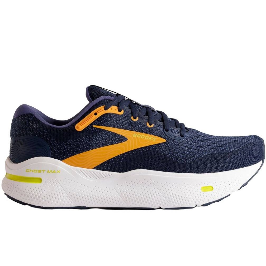BROOKS Ghost Max Mens FOOTWEAR - Mens Neutral Cushioned CROWN BLUE/BLACK IRIS/MARIGOLD