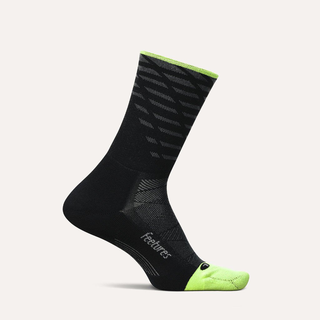 FEETURES Elite Light Cushion Mini Crew GEAR - Socks TEMPO BLACK
