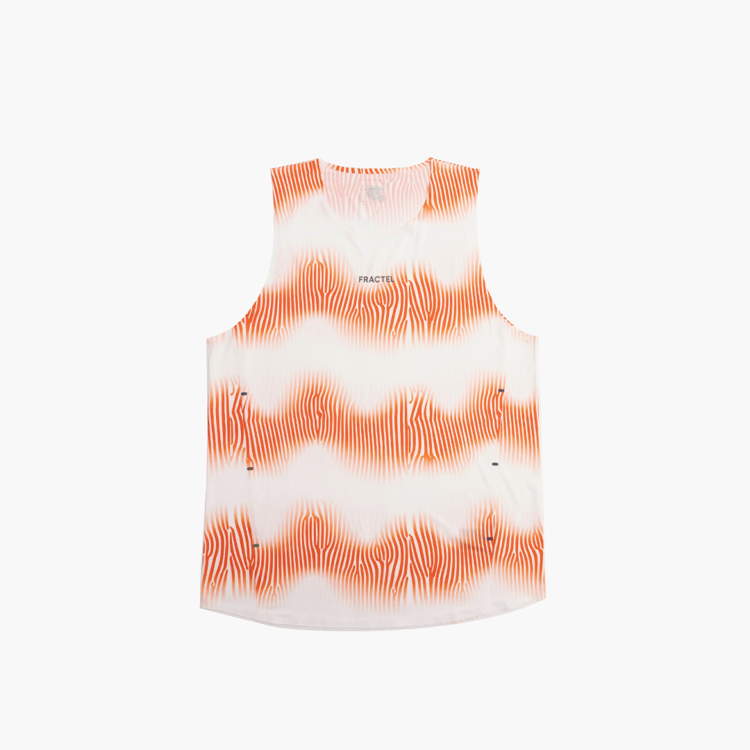 FRACTEL VELOCITY SINGLET MENS APPAREL - Mens Singlets ORANGE
