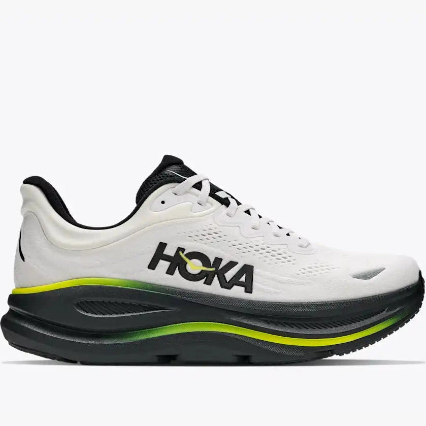 HOKA Bondi 9 Mens FOOTWEAR - Mens Neutral Cushioned WHITE/CITRUS