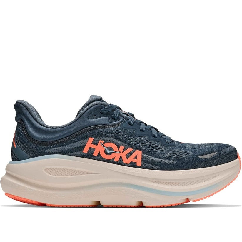 HOKA Bondi 9 Womens FOOTWEAR - Womens Neutral Cushioned FADED NAVY/SLATE BLUE