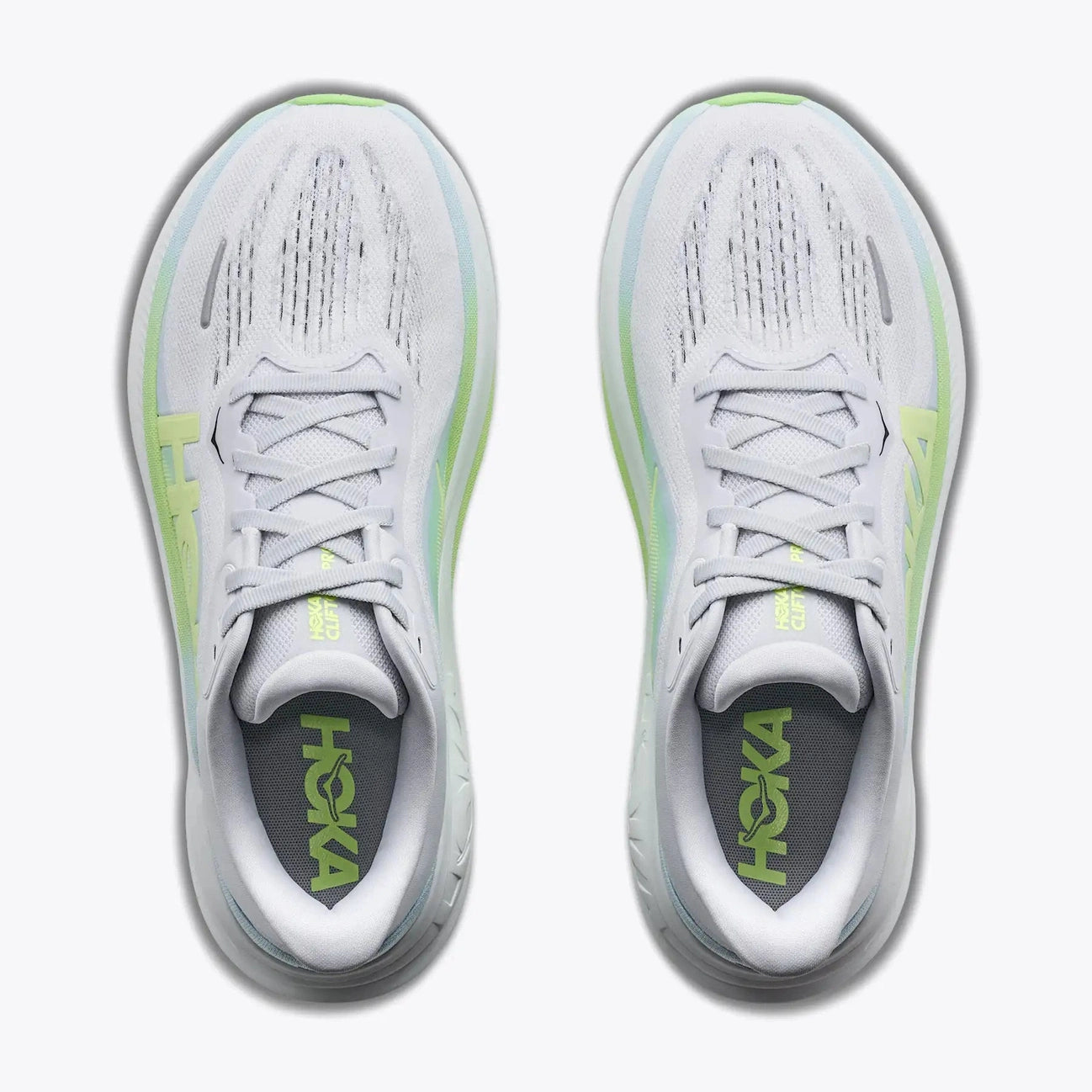 HOKA Clifton Pro Womens COSMIC GREY/NEON