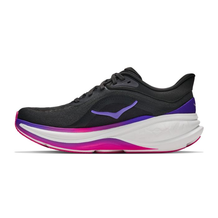 HOKA Clifton Pro Womens FOOTWEAR - Womens Neutral Cushioned CARBON BLACK/COSMIC PURPLE