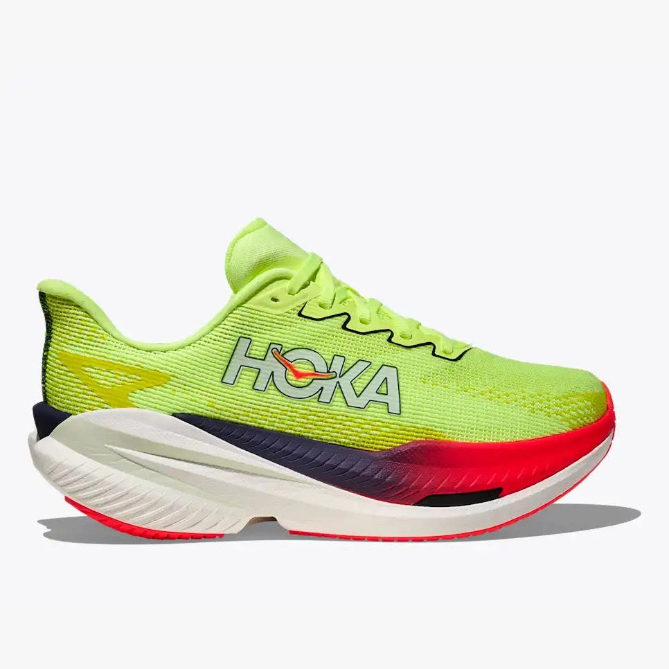 HOKA Mach X 3 Womens FOOTWEAR - Womens Lightweight NEON YUZU/SQUID INK