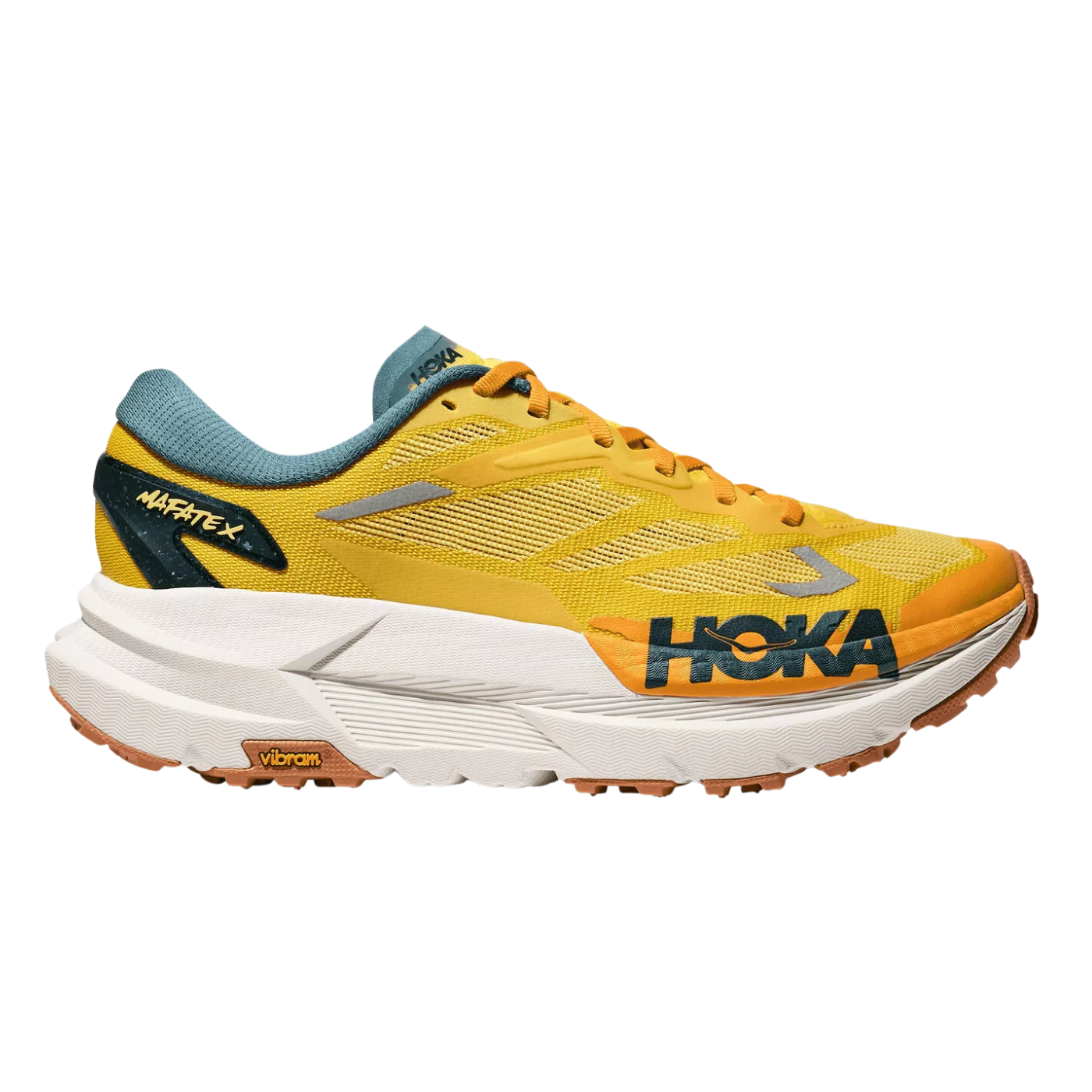 HOKA Mafate X Mens FOOTWEAR - Mens Trail ZEST/MOUNTAIN FOG