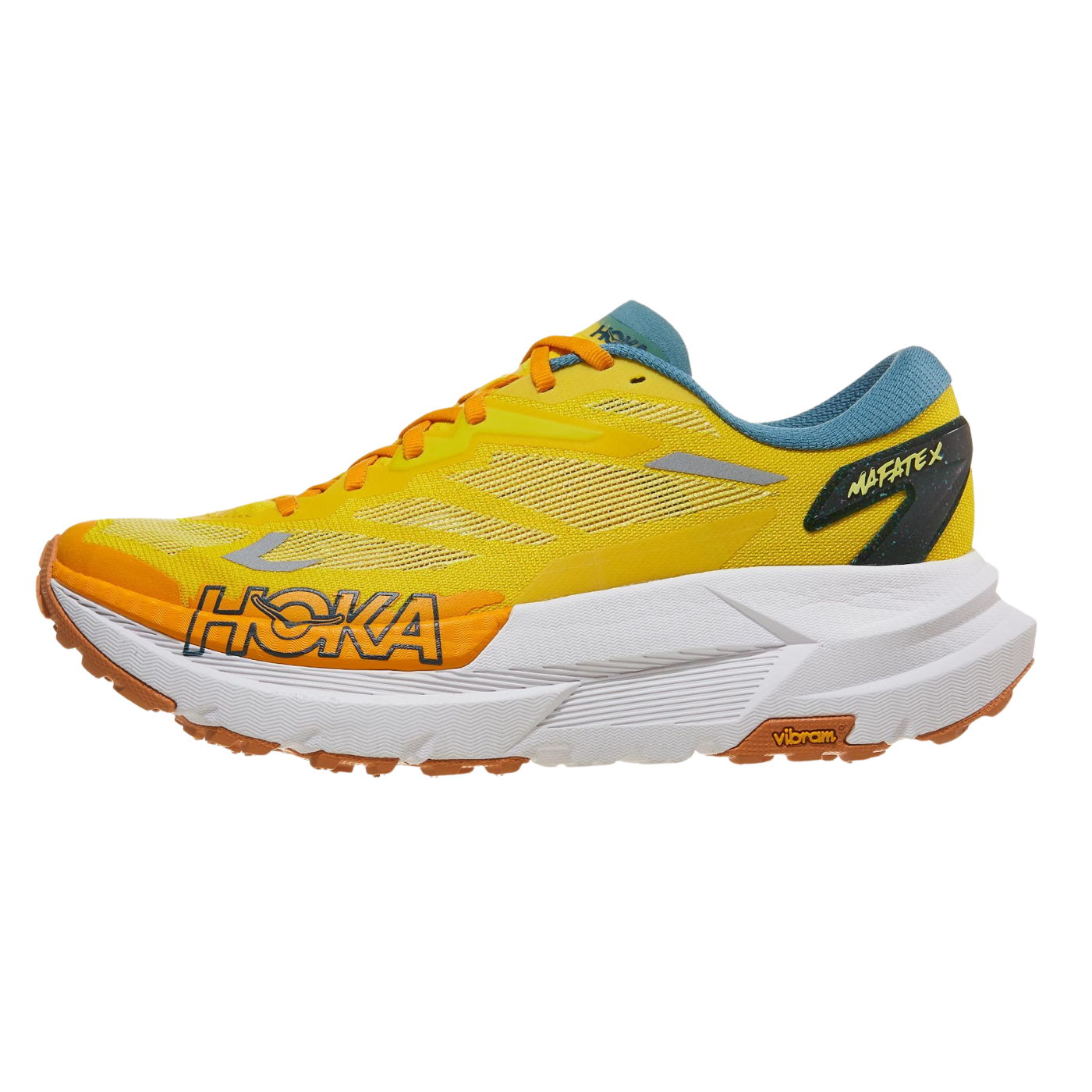 HOKA Mafate X Mens FOOTWEAR - Mens Trail ZEST/MOUNTAIN FOG