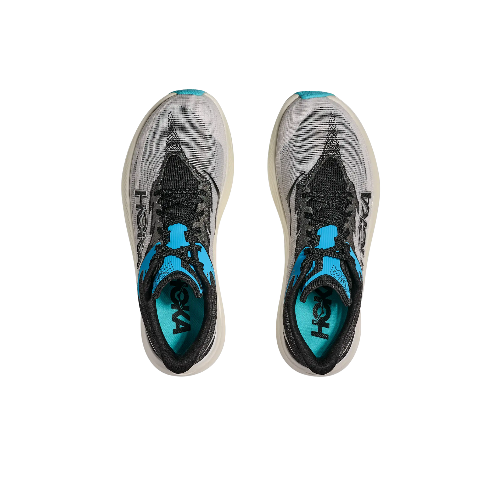 HOKA Rocket X3 Unisex FOOTWEAR - Unisex Carbon Plate WHITE/BLACK