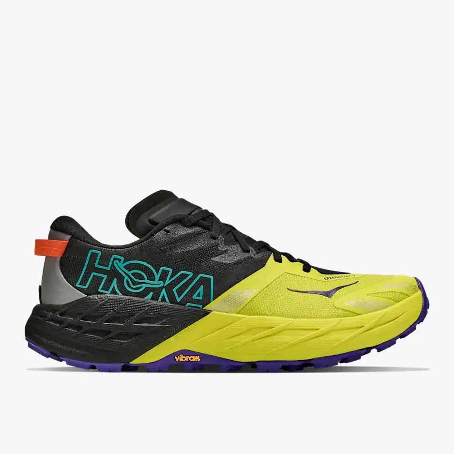 HOKA Speedgoat 7 Mens FOOTWEAR - Mens Trail BLACK/HOKA CITRUS