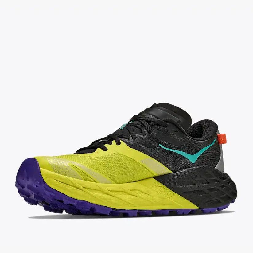 HOKA Speedgoat 7 Mens FOOTWEAR - Mens Trail BLACK/HOKA CITRUS