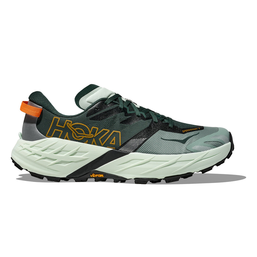 HOKA Speedgoat 7 Mens Wide FOOTWEAR - Mens Trail BAY LEAF/SEA GLASS