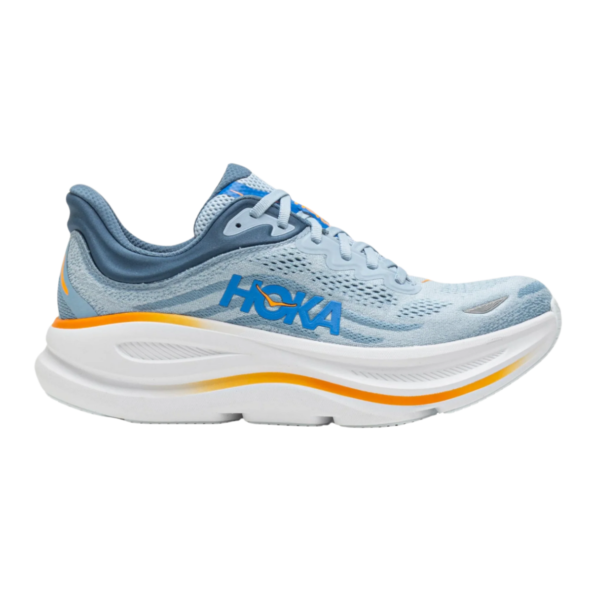 HOKA Bondi 9 Mens Wide FOOTWEAR - Mens Neutral Cushioned DRIZZLE / DOWNPOUR