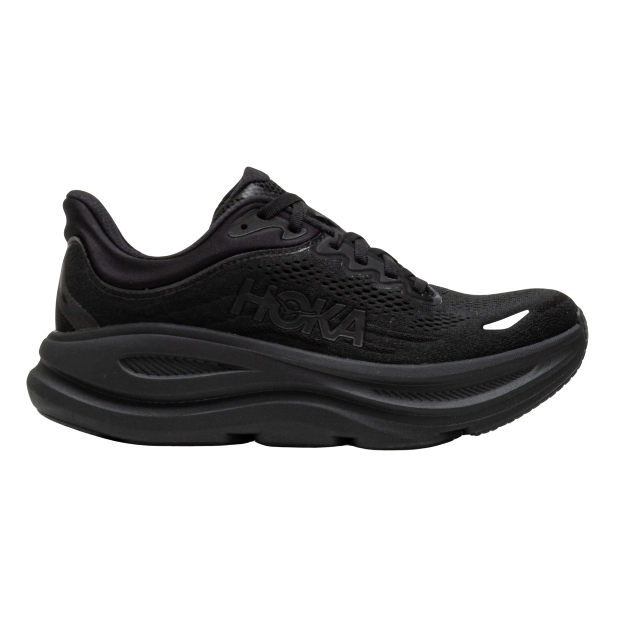 HOKA Bondi 9 Mens Wide FOOTWEAR - Mens Neutral Cushioned BLACK / BLACK