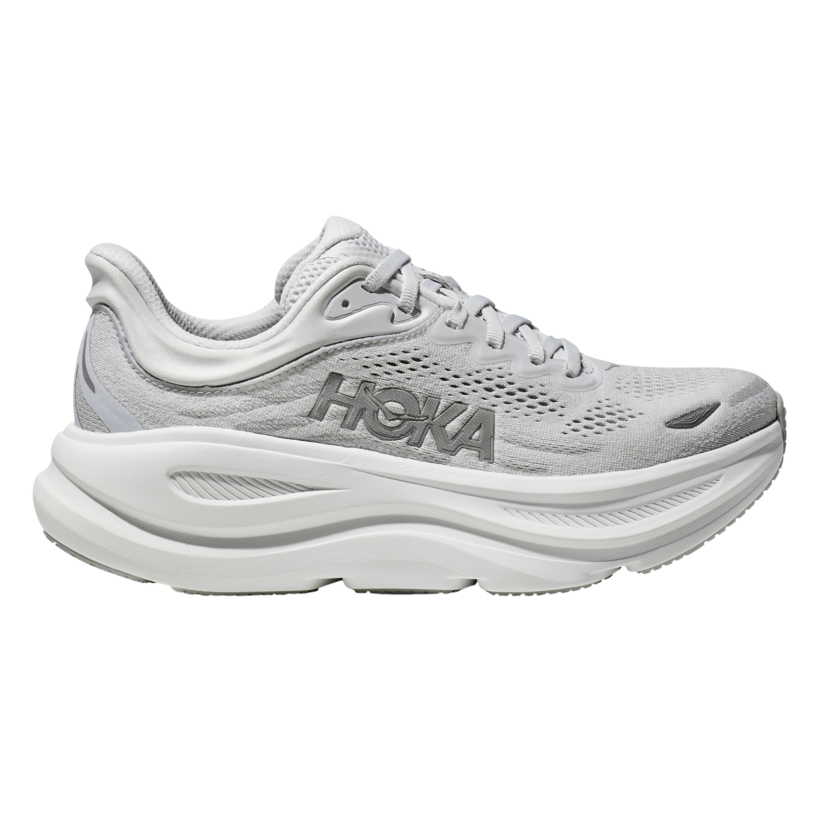 Hoka Bondi 9 Womens FOOTWEAR - Womens Neutral Cushioned STARDUST/SILVER